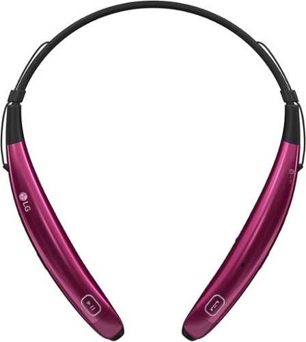  LG - TONE Pro In-Ear Behind-The-Neck Mount Wireless Headphones - Pink