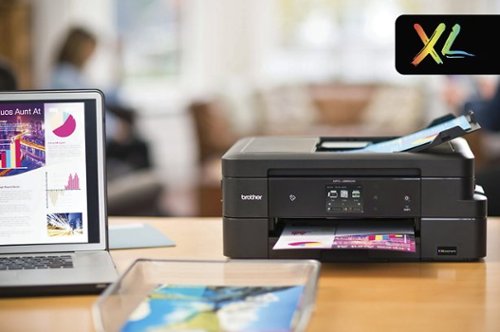 Brother - INKvestment MFC-J985DW XL Wireless All-In-One Printer - Black-Alt_View_Standard_16 