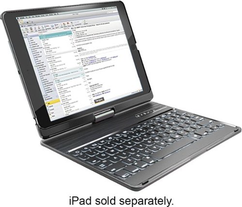  Targus - VersaType™ 4-in-1 Power Bank Keyboard Case for Apple iPad, 9.7-inch iPad Pro, iPad Air 2 and Air - Gunmetal