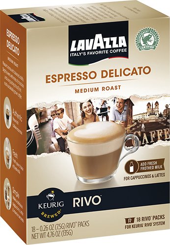  Keurig - Rivo Lavazza Delicato Espresso Cups (18-Pack)