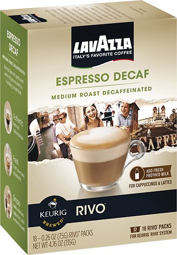  Keurig - Rivo Lavazza Decaffeinated Espresso Cups (18-Pack)