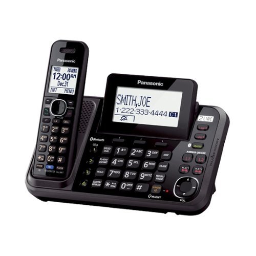  Panasonic - KX-TG9541B DECT 6.0 Expandable Cordless Phone System with Digital Answering System