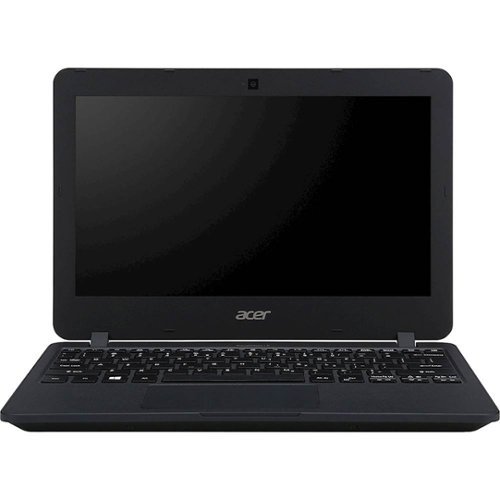 Acer - TravelMate 11.6" Laptop - Intel Celeron - 4GB Memory - 32GB eMMC Flash Memory - Black-Front_Standard 