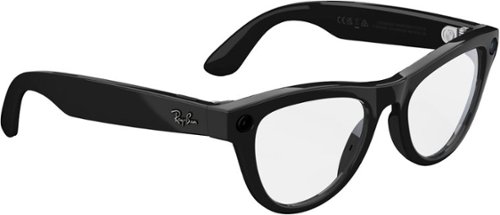 Ray-Ban Meta Skyler (Gen 1) glasses with Meta AI, Audio, Photo, Video Compatability - Clear Lenses - Shiny Black BUY IN EUROPE
