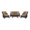 Hanover - Strathmere 6-Piece Lounge Set - Brown/Canvas Cork-Front_Standard