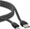 Nomad - Apple MFi Certified 4.9' Lightning USB Charging Cable - Black-Front_Standard