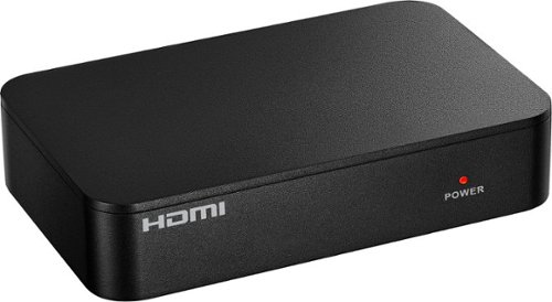  Insignia - HDMI 2-Output Splitter with HDR Pass-Through - Black