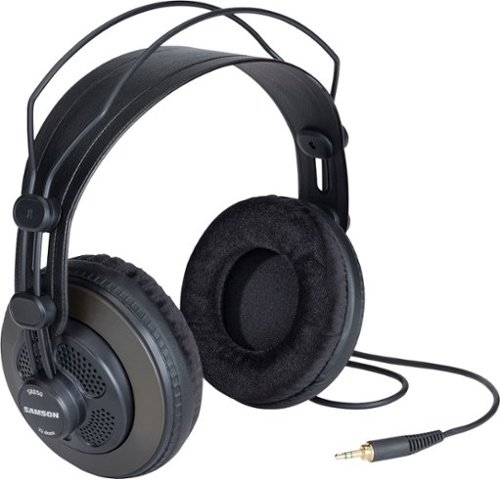 Image of Samson - SR850 Professional Studio Reference Headphones - Black