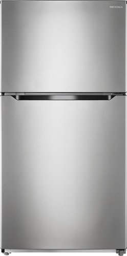 Insignia™ - 21 Cu. Ft. Top-Freezer Refrigerator - Stainless steel