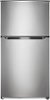 Insignia™ - 21 Cu. Ft. Top-Freezer Refrigerator - Stainless Steel Look-Front_Standard