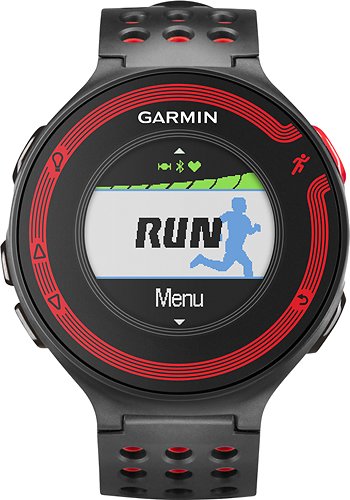  Garmin - Forerunner 220 GPS Watch - Black/Red