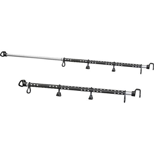  RubberMaid - Hanging Clothes Bar - Black/Gray
