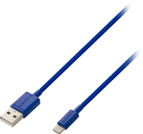  Insignia™ - 3' Lightning Charging Cable - Green/Blue