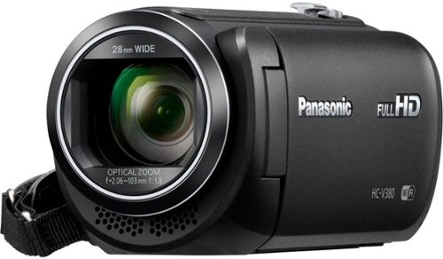 Panasonic - HC-V380 HD Flash Memory Camcorder - Black-Angle_Standard 