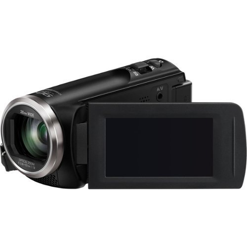 Panasonic - HC-V180K Full HD Camcorder with 50x Zoom - Black-Angle_Standard 