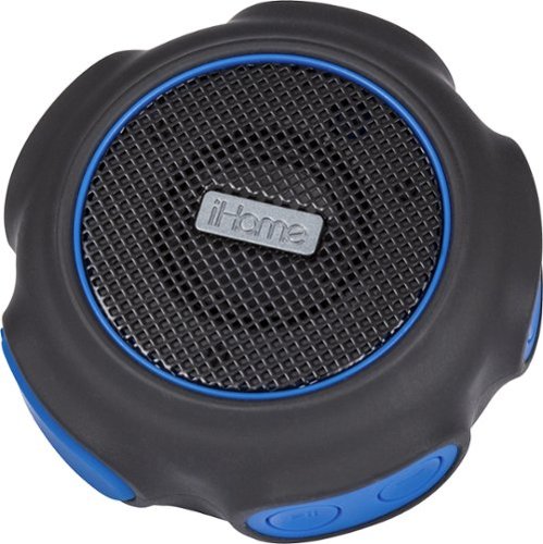  iHome - IBT82 Portable Bluetooth Speaker - Black and blue