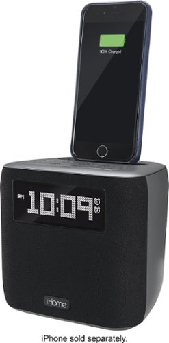  iHome - Dual Alarm FM Clock Radio - Gunmetal
