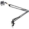 PylePro - Suspension Boom Scissor Microphone Stand with Pro Shock Mount Holder-Front_Standard