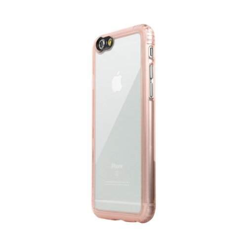 SaharaCase - Case with Glass Screen Protector for Apple® iPhone® 6 Plus and 6s Plus - Clear/Rose Gold-Front_Standard 