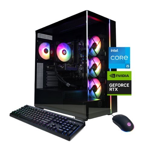 CyberPowerPC - Gamer Xtreme Gaming Desktop - Intel Core i5-14400F - 16GB Memory - NVIDIA GeForce RTX 5060 8GB - 1TB PCIe 4.0 SSD - Black