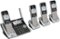 AT&T - CL83484 DECT 6.0 Expandable Cordless Phone System with Digital Answering System - Silver/black-Angle_Standard