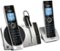 VTech - DS6771-3 DECT 6.0 Expandable Cordless Phone System with Digital Answering System - Black; Silver-Angle_Standard
