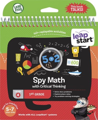  LeapFrog - LeapStart 1st Grade Activity Book: Spy Math and Critical Thinking