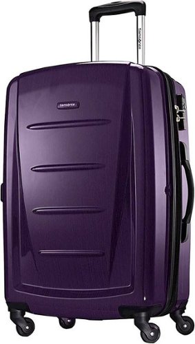 Samsonite - Winfield 2 28" Expandable Spinner Suitcase - Purple-Front_Standard 