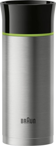 Braun - 11.6-Oz. Thermal Cup - Black, Green, Brushed stainless steel