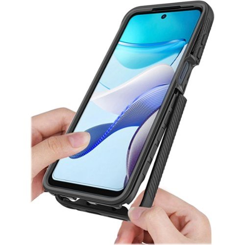 SaharaCase GRIP Series Case for Motorola G Power 5G (2023) - Black/Clear BUY ONLINE