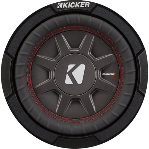 KICKER - CompRT 6-3/4" Dual-Voice-Coil 1-Ohm Subwoofer - Black-Front_Standard 