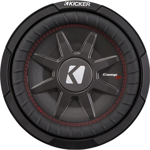 KICKER - CompRT 10" Dual-Voice-Coil 1-Ohm Subwoofer - Black-Front_Standard 