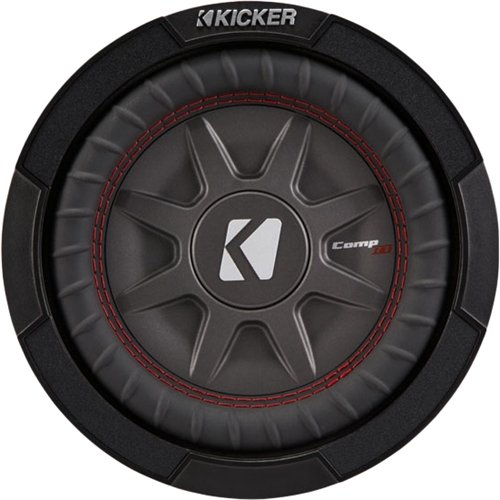  KICKER - CompRT 8&quot; Dual-Voice-Coil 2-Ohms Subwoofer - Black