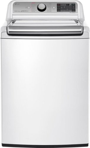 LG - 5.2 Cu. Ft. 14-Cycle Top-Loading Washer - White