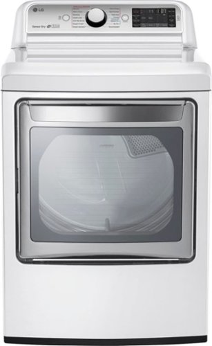  LG - 7.3 Cu. Ft. Electric Dryer with Steam and EasyLoad Door