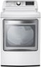 LG - 7.3 Cu. Ft. Electric Dryer with Steam and EasyLoad Door-Front_Standard 