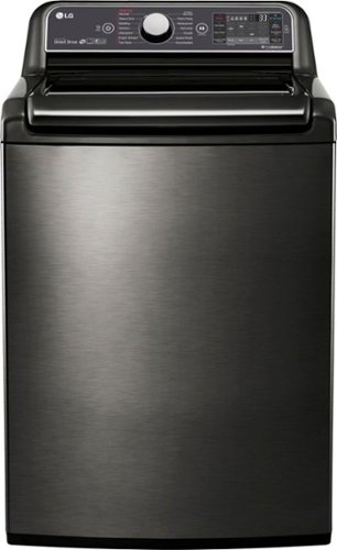  LG - 5.2 Cu. Ft. 14-Cycle Top-Loading Washer - Black stainless steel