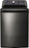 LG - 5.2 Cu. Ft. 14-Cycle Top-Loading Washer - Black stainless steel-Front_Standard