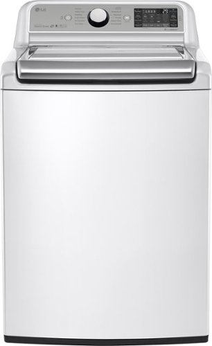  LG - 5.2 Cu. Ft. High-Efficiency Top-Load Washer with TurboWash Technology - White
