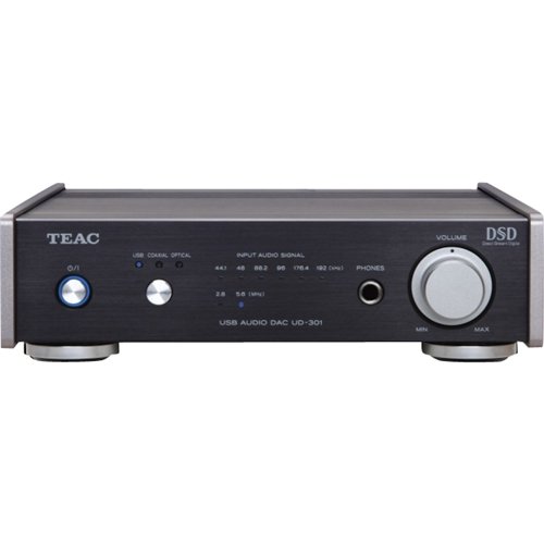 TEAC - Dual Monaural Digital-to-Analog Converter - Black-Front_Standard