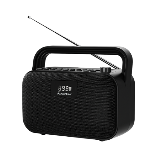 Avantree - PowerByte - Portable FM Radio with Powerful 30W Stereo Bluetooth Speakers & SD Card Player-Front_Standard 