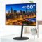 WALL - SevenStand A2 Large Type – Rolling TV Stand for 45–80 Inch TVs, for Living Room and Bedroom, Japan-Engineered Design - Satin Black-Front_Standard