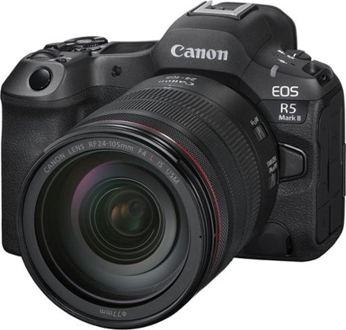 Canon - EOS R5 Mark II 8K Video Mirrorless Camera with RF24-105mm F4 L IS USM Lens - Black