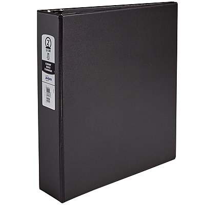 Avery - 2" 3-Ring Non-View Binders - Black - image 2