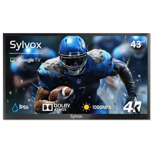 Sylvox Google TV 43" IP56 DOLBY ATMOS 1000Nits 4K