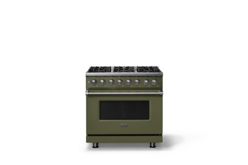 Viking - 36 in. Wide 6 Burner Pro5S 5.6 Cu. Ft. Freestanding Sealed Dual Fuel Convection LP Range - Martini - Martini