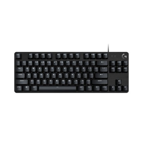 Logitech - G413 TKL SE Tenkeyless Wired Mechanical Tactile Switch Gaming Keyboard for Windows/Mac with Backlit Keys - Black-Front_Standard 