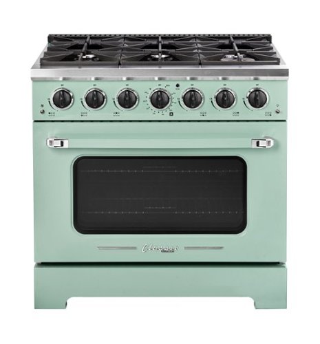 Unique Appliances - Classic Retro 5.2 Cu. Ft. Freestanding Gas Convection Range - Summer Mint Green