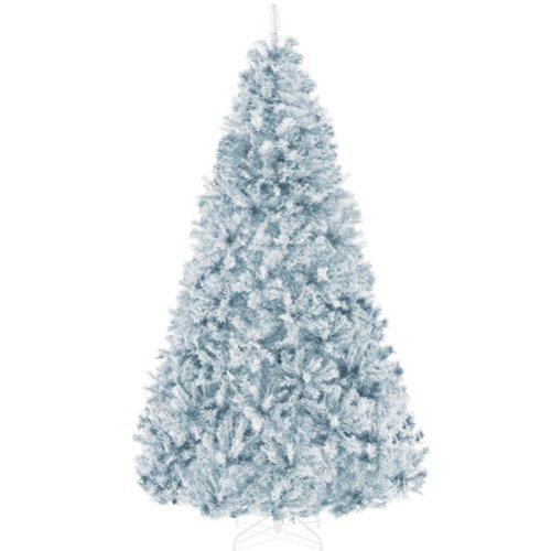 Best Choice Products - Artificial Christmas Tree, Unlit Pine Design w/Easy Assembly - Ice Blue-Front_Standard 