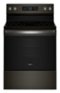 Whirlpool - 5.3 Cu. Ft. Freestanding Electric Range with Air Cooking Technology and Steam Clean - Black Stainless Steel-Front_Standard